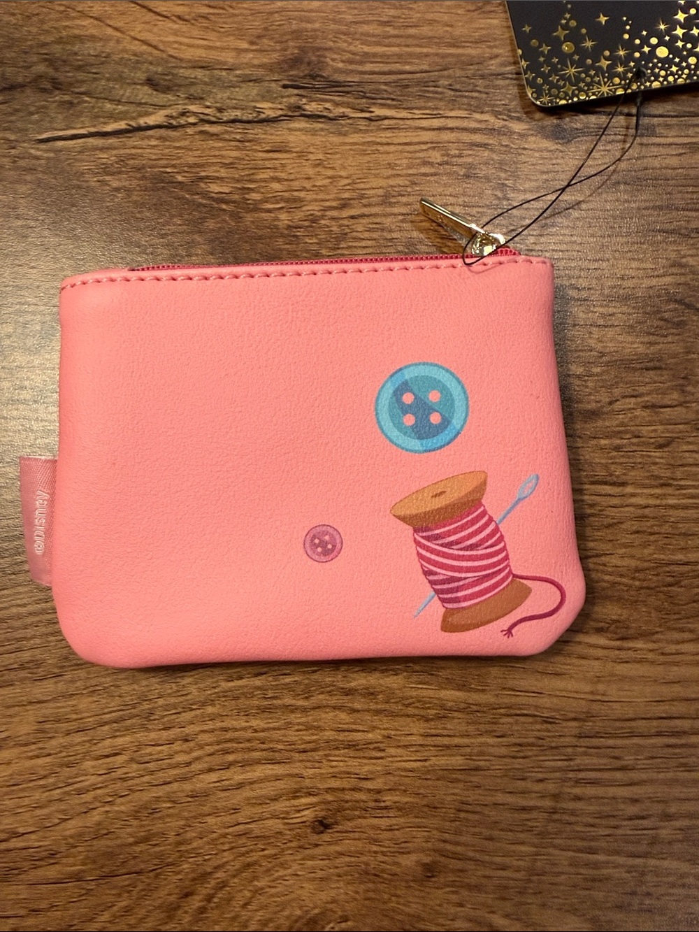 RARE Disney Princess - Cinderella Pink Coin Pouch with Gus-Gus - NWT - Picture 3 of 5